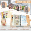 GINMLYDA Budget Binder Money Saving Wallet, 28pcs A6 Savings Binder