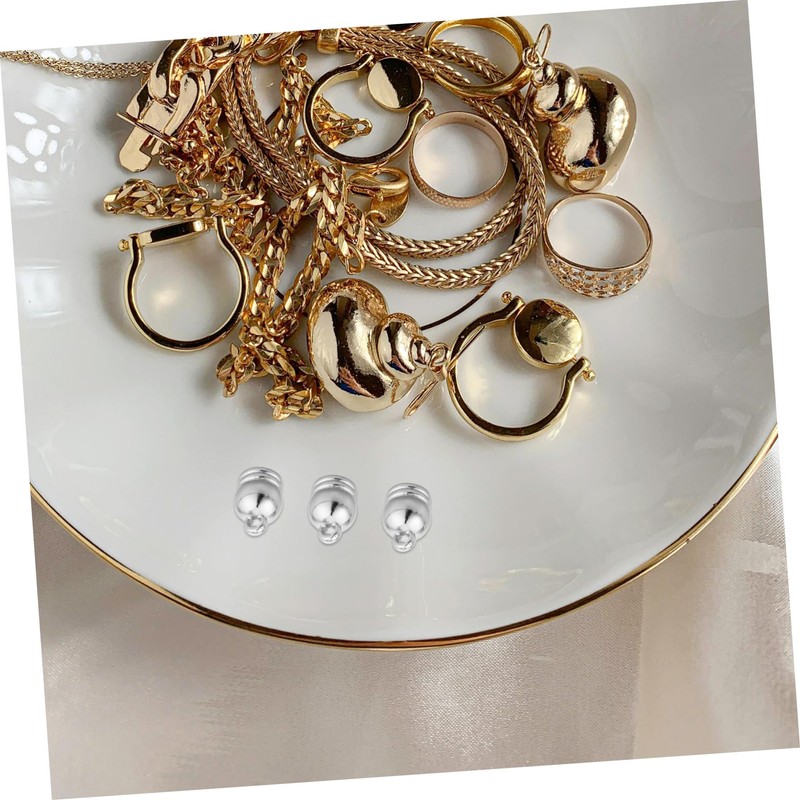 OHPHCALL Jewelry Pendant Clock 50pcs Small Bells Connectors for Beadwork