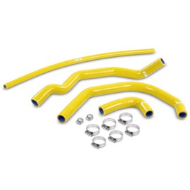 LQI Silicone Radiator Hose Kit Compatible with Yamaha Banshee 350 YFZ350 1987-2006 Yellow