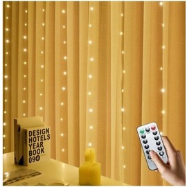 Kanger Wire Bulb Christmas Tree Curtain String Lights - Indirect Mood Lighting Free Size/White Color 5ea