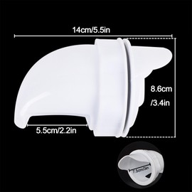 DIY Chicken Feeders with Stoppers, 4 Ports No Waste Automatic Poultry Feeder Kit, Hole Saw Included