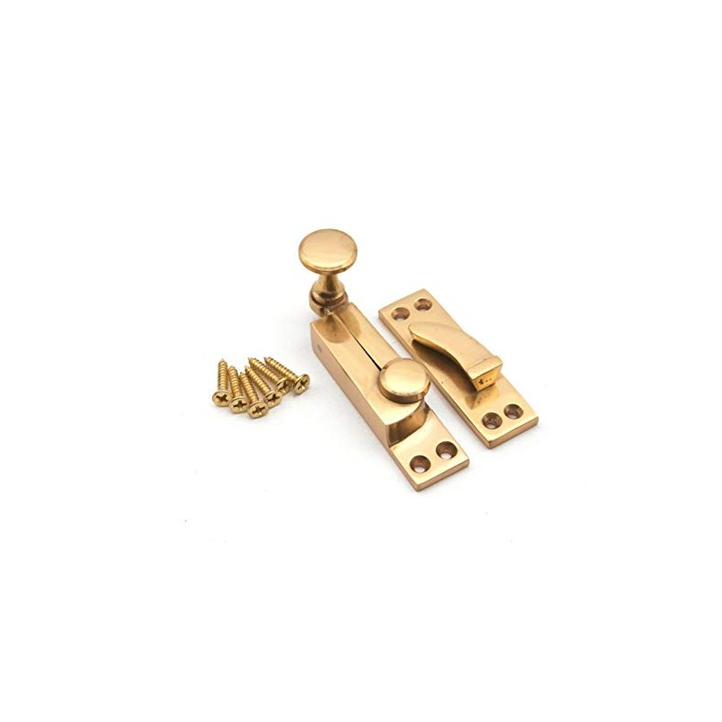 Victorian Sliding Sash Window Catch Quadrant Arm Latch Fastener Brass