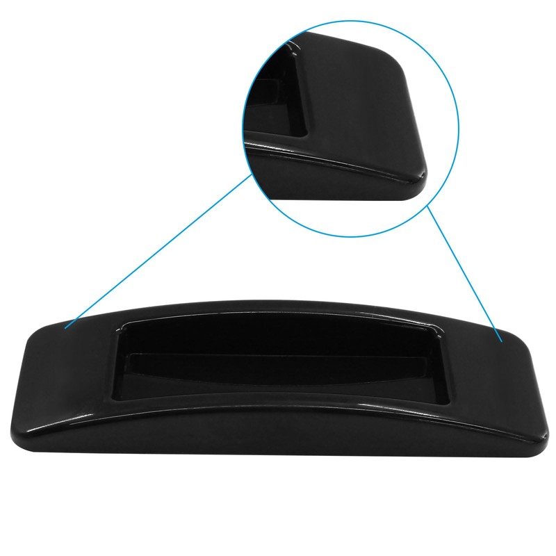 Kemcatui 4 Pack Self Adhesive Handles, Black Self Stick Handle