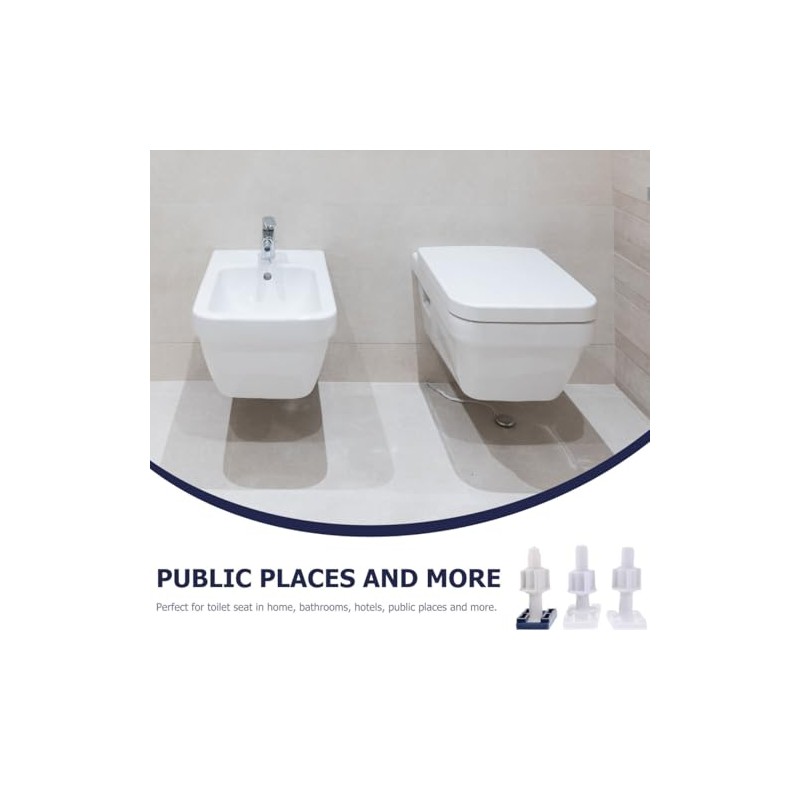 Kit Universal de 6 Tornillos para Asiento de Inodoro -