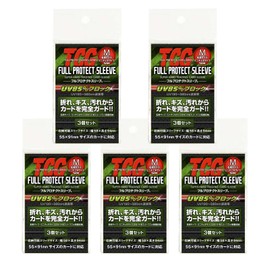 TCG Full Protective Sleeve M (Business Card/Mini Cheki) Size Kawashima Seisakusho Full Protective Sleeve Business Card Cheki Style Card (Set of 3 x 5)