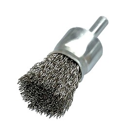 Osborn 3509161 End Brush Crimped of Steel Wire, 0 V, Silver