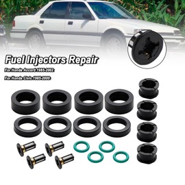 Frezon 4PCS Fuel Injector Repair Kit Fit For Honda Accord 1985-2002,Civic 1985-2000,Civic Del Sol 1993-1997,CRX 1988-1991,CR-V 1997-2001,Odyssey 1995-1997,Prelude 1985-2001
