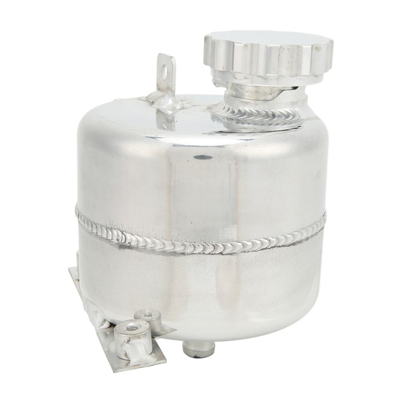Radiator Coolant Expansion Water Tank Aluminium Alloy Polished Replacement for
