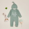 Fernvia Newborn Baby Boy Clothes Letters Print Bodysuit 3 6