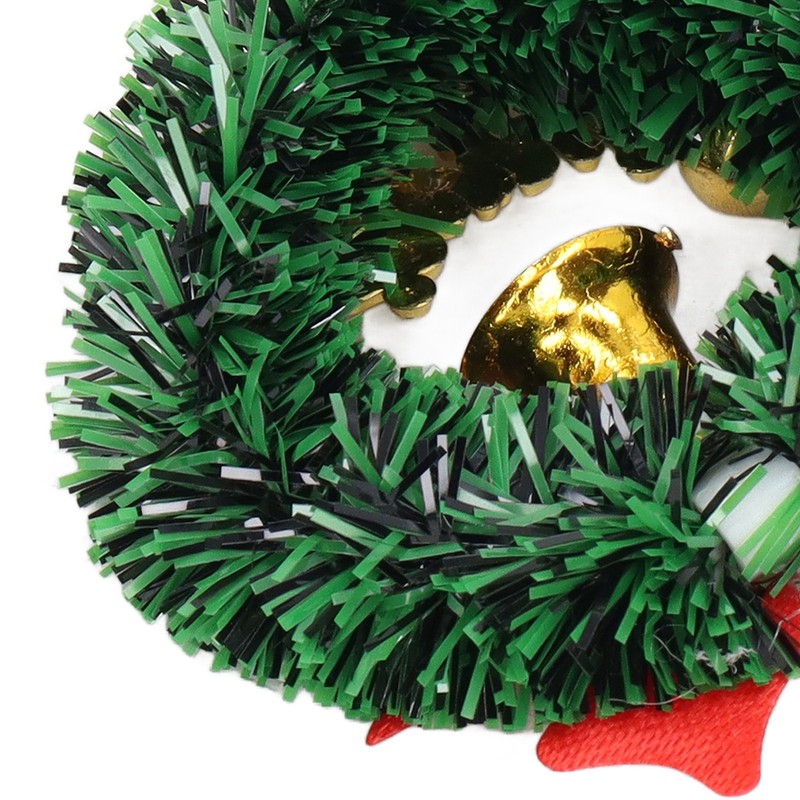 10PCS Dollhouse Christmas Wreaths Simulation Plastic Garland Model for 1/12