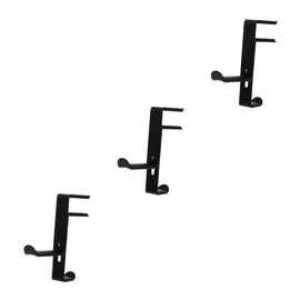 Gatuida 3pcs Headphone Hanger Adjustable Clip Under Desk Headset Holder for Gaming Metal Design Space-Saving for Headphones and Earphones Black