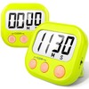 2 Pack Kitchen Timers Loud Ring Digital Timers for Cooking