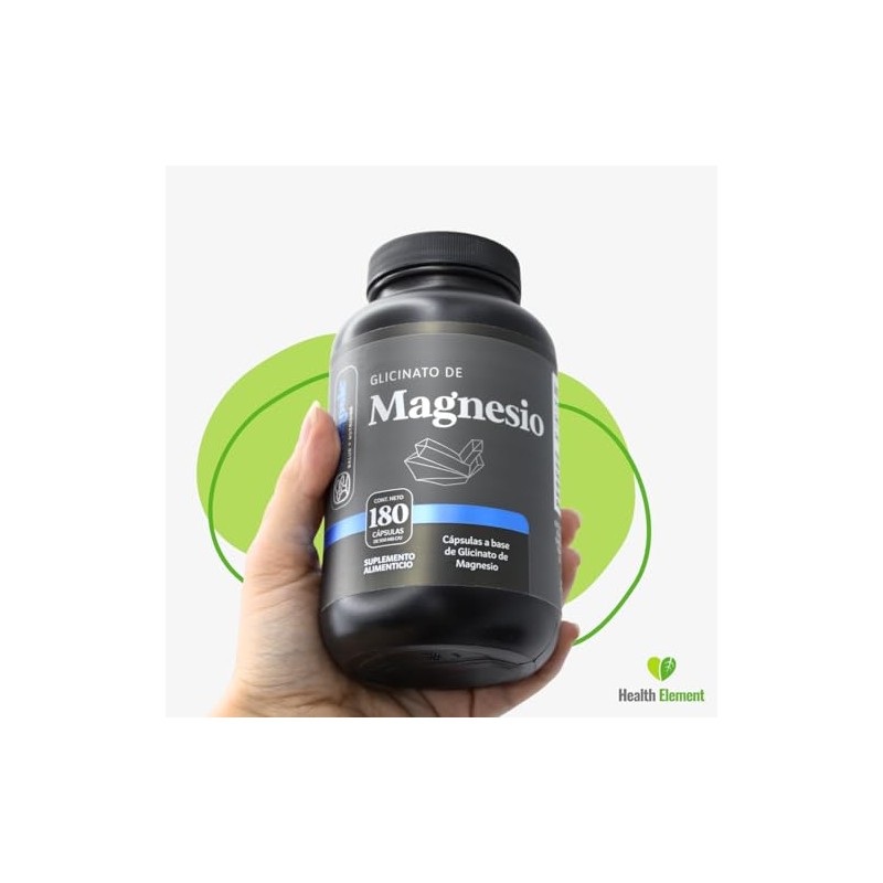 Glicinato De Magnesio 180 Cápsulas De 500 Mg Glycinate Magnesium