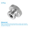 sourcing map Knurled Thumb Nuts, 3Pcs M8 x D24mm x