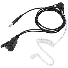 Hilitand Auriculares Con Cable PTT, Portátiles Con Micrófono y Enchufe Giratorio, Monoaural Con Reducción de Ruido Para Personal de Seguridad/Guardaespaldas/Hotel