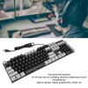 Full Size Mechanical Keyboard 104 Keys USB Wired Gaming Keyboard