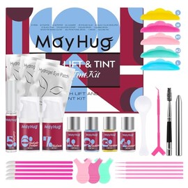 Mayhug Lash Lift Kit - Professional Eyelash Perm & Brow Lamination Set, Semi-Permanent Curling with Vegan Tint, Salon-Quality at Home Kit Includes Step-by-Step Guide & Tools Cruelty-Free(B7)