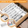 PZJFH Cable Storage Box, White Cable Organiser, Adjustable Dividers, Cable