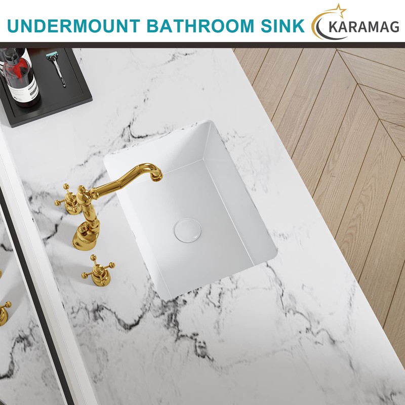 16 Inch Undermount Bathroom Sink Small Rectangle Undermount Sink White