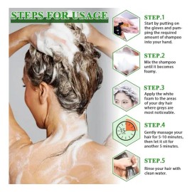 Shampoo Tinte Castaño Cubre Canas Fortalece Y Nutre 3 En 1                                                                                            