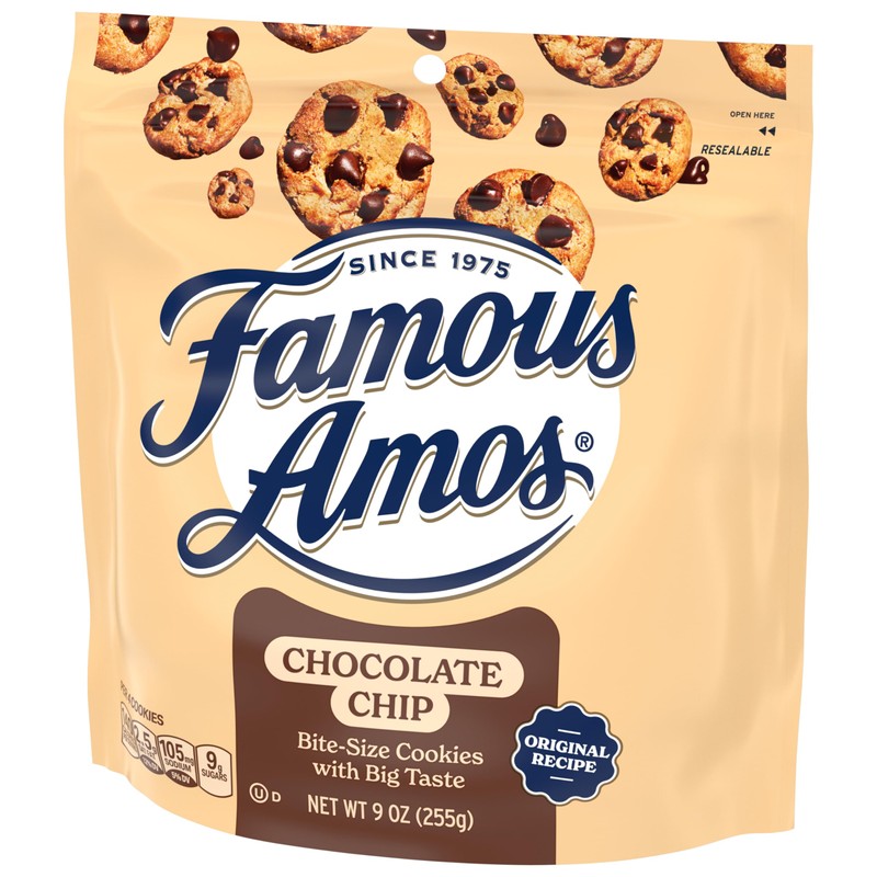 Famous Amos Classic Chocolate Chip Cookies, 9oz Bag (Pack of
