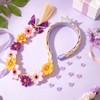 Princess Rapunzel Hair Braid Headband Wig Flower Costume Accessories