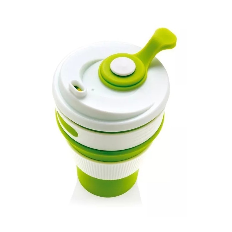CL Vaso De De Silicon Plegable Con Manga Portatil Fold