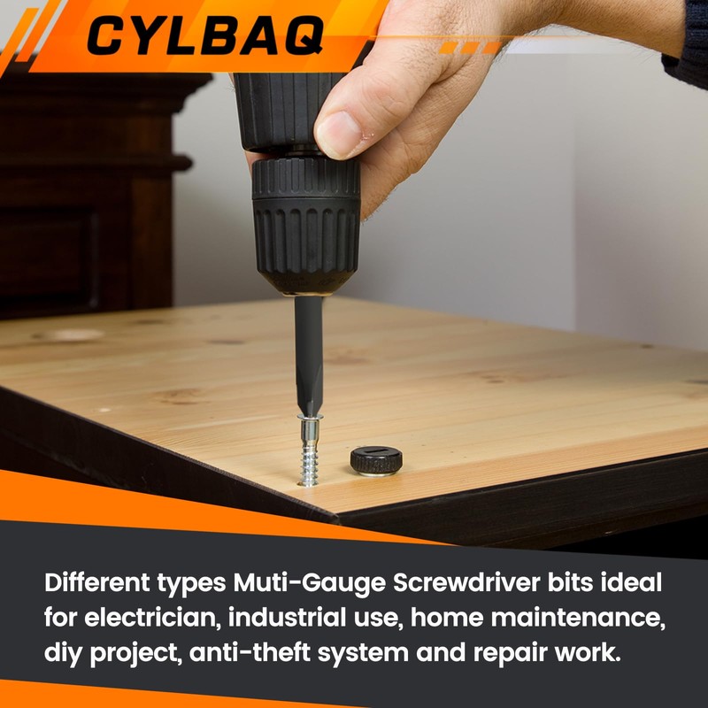 CYLBAQ Square, Triangle Head and Y Shaped Tri Wing Screwdriver
