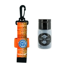 Shimazaki Dry Shake Dun Powder Dry Fly Floatant with Kingfisher Dry Shake Holder