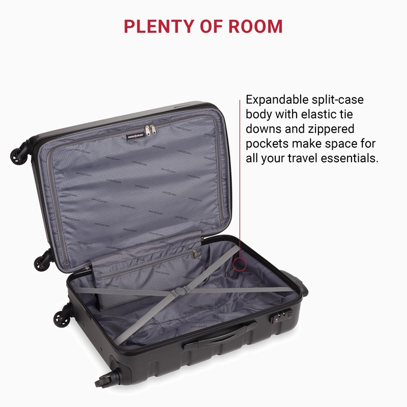 SwissGear 7366 Signature Hardside Expandable Luggage with Spinner Wheels, TSA