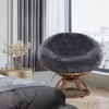 ROYALAY Faux Fur Cover for Papasan Cushion with Fluffy Plush,Shaggy