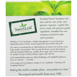 SweetLeaf Natural Stevia Sweetener, 35 Packets (Pack of 4)