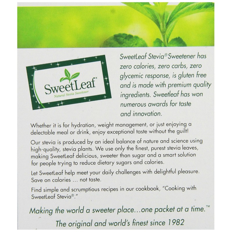 SweetLeaf Natural Stevia Sweetener, 35 Packets (Pack of 4)