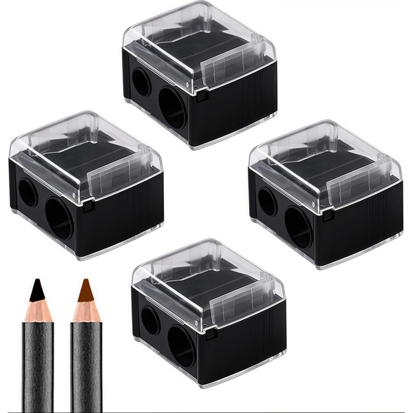 Alriedy Pack of 4 Makeup Sharpener Pencil Sharpener, Kajal Sharpener,
