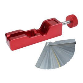 GZZTORES Universal Spark Plug Gap Tool, Spark Plug Gapping Tool for Most 10mm 12mm 14mm 16mm Spark Plugs，Spark Plug Gapper Adjustment Tool (red+Feeler Gauge)