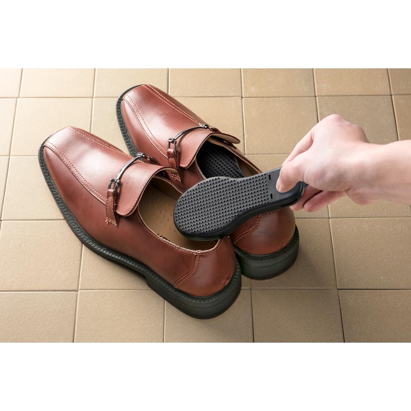 Anesty HO1943 Diatomaceous Earth Shoes, PP Tablet, L, Black, Approx.