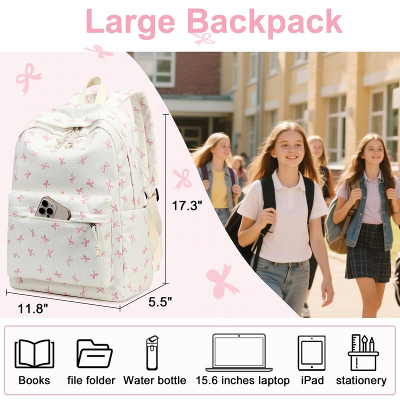 School Backpack Teen Girls Lightweight Bookbags Elementary Middle School College