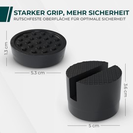 Universal Rubber Pad for Car Jack Protection Pad, Non-Slip, Ideal for Common Vehicles
