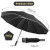 BSDYCL Compact Inverted Umbrella with Reflective Strips, Folding travel umbrella-