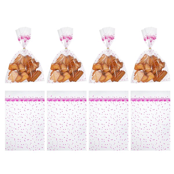 sourcing map 100pcs Clear Treat Bags, 11.8" x 7.9" Valentines