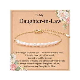 Tarsus Daughter in Law Gifts From Mother in Law To My Daughter in Law Bracelet Best Birthday Christmas Gifts for Daughter in Law
