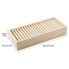 Klmnop Wooden Name Badge & Card Holder, ID Badge Organizer