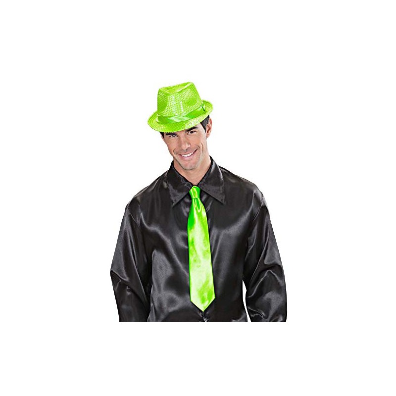 WIDMANN 79241 - Unisex Adult Satin Tie, 1920s, 1930s, Gangster,