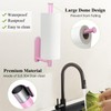 Pink Paper Towel Holder Under Cabinet No Drilling, Self Adhesive