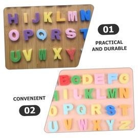 jojofuny 26Pcs Painting Sponge Set Cartoon Alphabet Stamps for Art Activities Easy to Clean DIY Craft Supplies for Home Kindergarten Amusement Parks