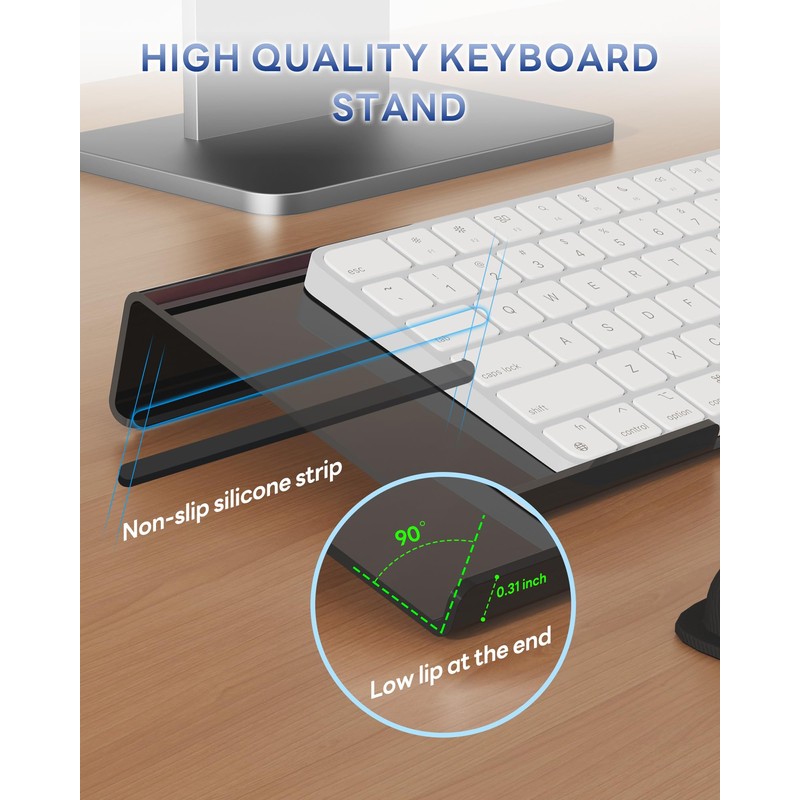 Laborio Computer Keyboard Wrist Rest Stand for Desktop, Keyboard Holder