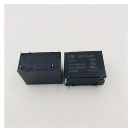 WEITOL 10PCS/Lot Relay HF161F-12 24-H 20A250VAC 4PIN (Color : 24V)