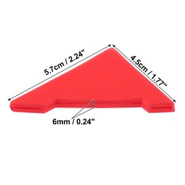 X AUTOHAUX 2pcs PVC Universal Car Door Corner Edge Guards Bumper Protector Red