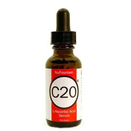 NuFountain C20 20% L-Ascorbic Acid Serum Vitamin C 30ml/1oz Made Fresh