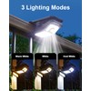 LIFENGSOLER 118Leds Solar Motion Sensor Lights Outdoor, Clip on Solar